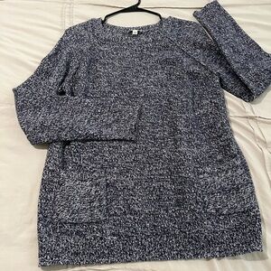 GAP Women's Marled Navy Sweater